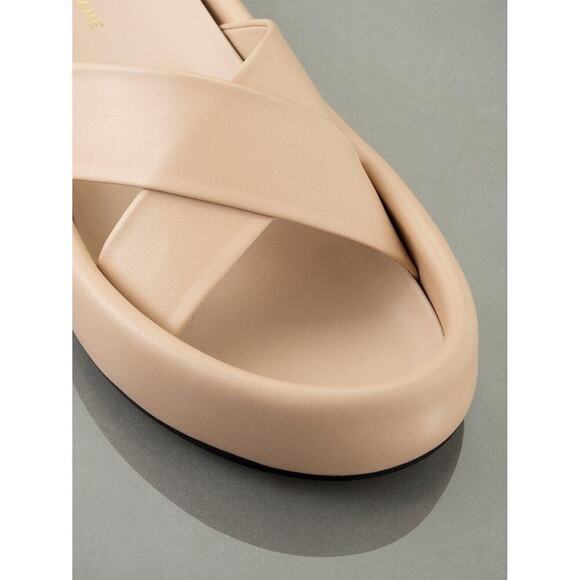 NEW Frame Le Laurel Slide Sandals In Oatmeal Sz 36/5.5 - Picture 3 of 11